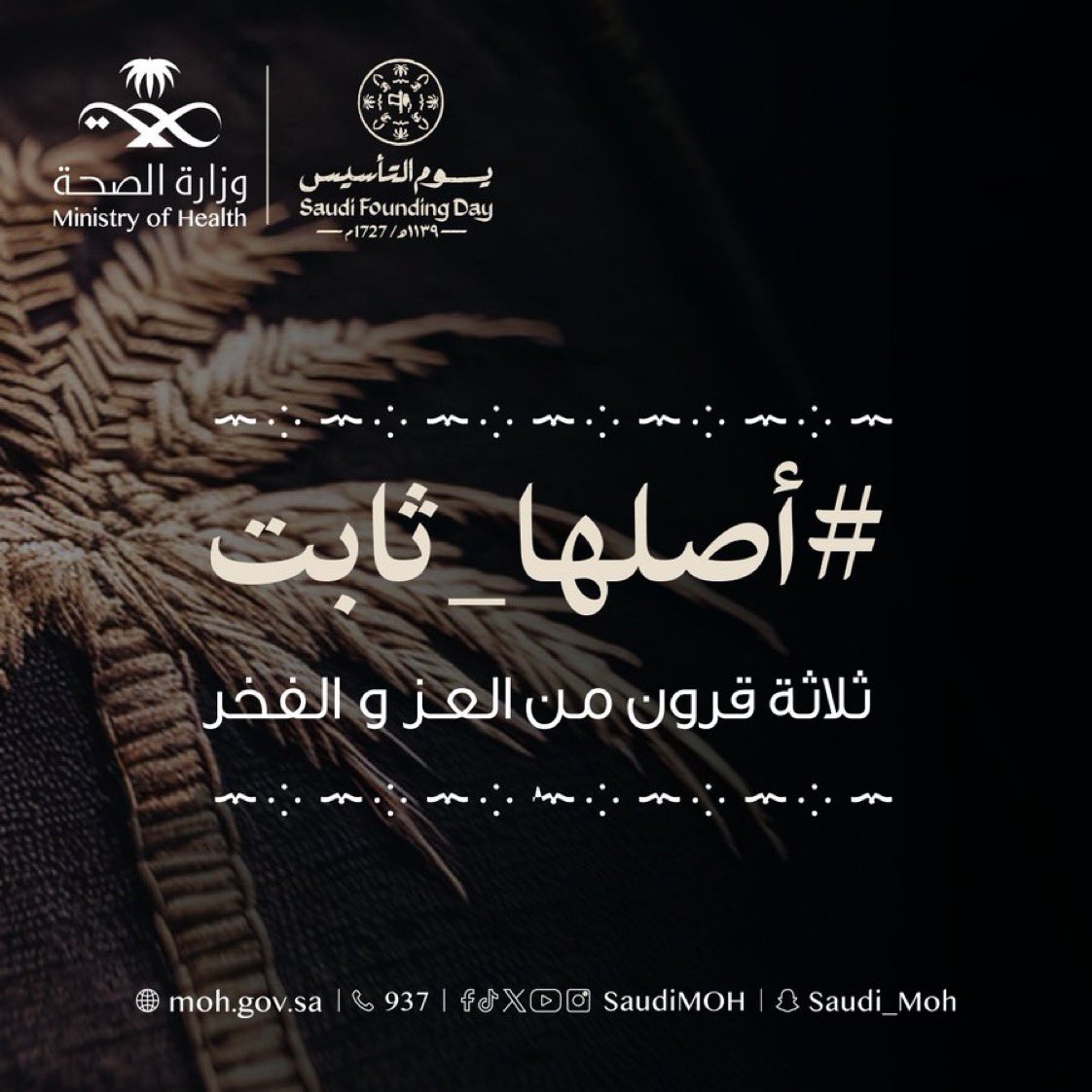 assirhealth's tweet photo. نخلةٌ رافقت البدايات، وشهدت على المجد المتصل، وامتدت عبر الأجيال عطاءً ونماءً..
#أصلها_ثابت
#يوم_التأسيس
#يوم_بدينا https://t.co/GN85RXstUq