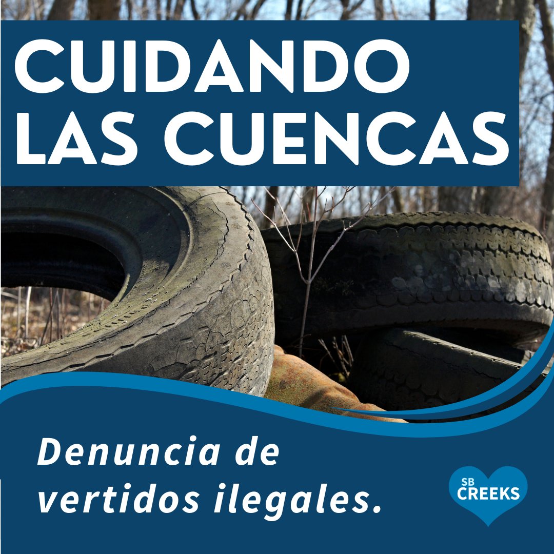 It's #WatershedWednesday!
Monitor and report illegal dumping or pollution.⁠ (805) 448-0117 or use the SBConnect app.

#CuidandoDeCuencas
Vigile y denuncie los vertidos ilegales o la contaminación. Llame al (805) 448-0117 o utilice la aplicación SBConnect.