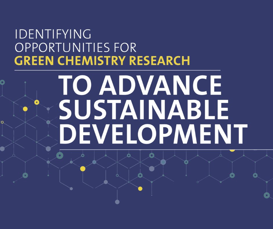 Check out our new report, “Identifying Opportunities for Green Chemistry Research to Advance Sustainable Development,” for an overview of the green and sustainable chemistry funding landscape: brnw.ch/21wHcgb