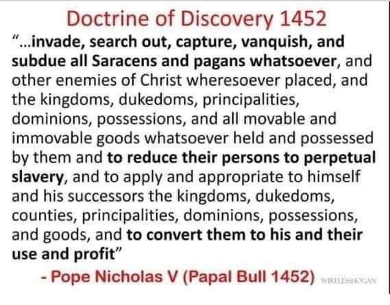 Reminder that the pope has officially ignored the Doctrine of Discovery and the historic and ongoing traumas against Indigenous Ppls.
un.org/esa/socdev/unp…