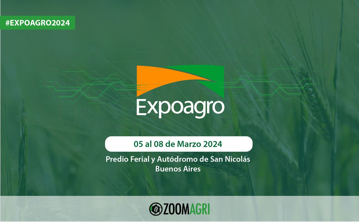Del 5 al 8 de marzo estaremos presentes en la #ExpoAgro2024.

Realizaremos demostraciones de nuestra tecnología de determinación de calidad física dentro del stand de <a href="/TerniumArg/">TerniumArgentina</a>  y de identificación de variedades de trigo en el stand de <a href="/Syngenta/">Syngenta</a> .

¡Los esperamos!