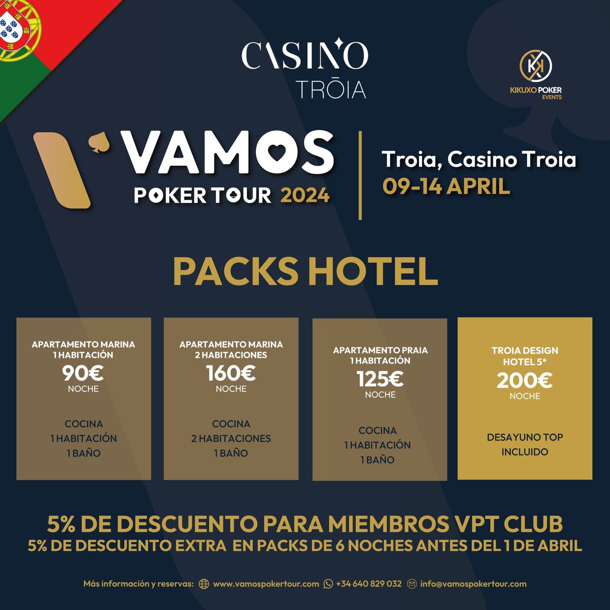 VamosPokerTour's tweet photo. 🎁Promo #VamosLadies para @VamosPokerTour Troia! 🇵🇹
Cómo participar:
1⃣ Sigue a @VamosPokerTour en Instagram, X o Facebook
2⃣ Registrate en el #ClubVPT
3⃣ Envía a @VamosPokerTour por MD tu historia en el póker / por qué quieres venir al VPT.
Elegiremos a 9 finalistas que jugarán un S&G privado entre ellas… ¡y la ganadora se llevará el pack!
🏨 4 noches de Apartamento (11-15 abr)
🎟️ Entrada al ME de 350 €
👕 Merchandising VPT
Se agradece RT y que compartáis esta promo con las chicas que conozcáis que jueguen al poker. ☺️
Toda la info de la promo: https://t.co/R90tR64J1S…