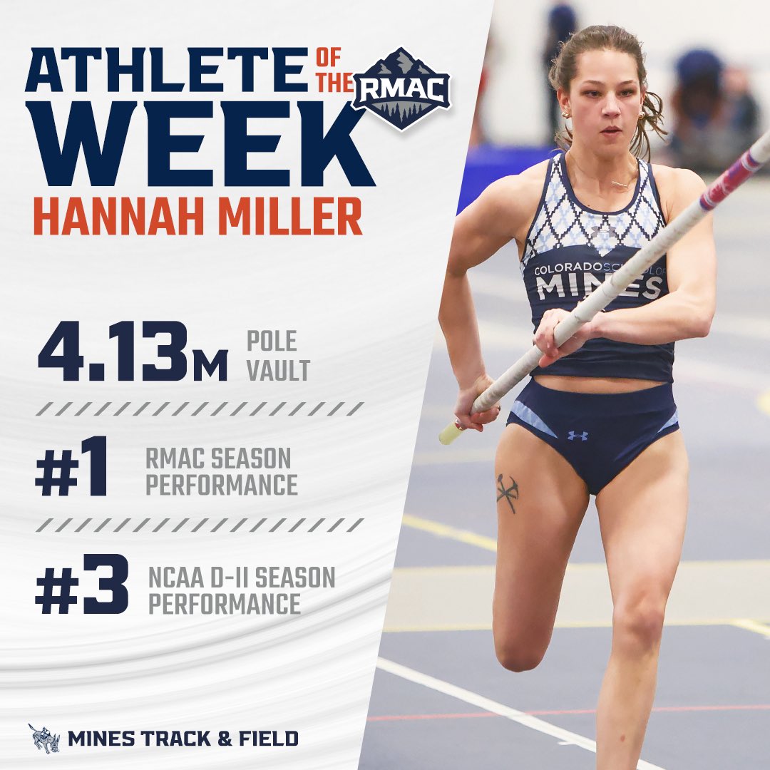 CSMtrack's tweet photo. For the second time this season and ninth time in Hannah Miller’s career!

#HelluvaEngineer⚒ https://t.co/DoRrZbKimU