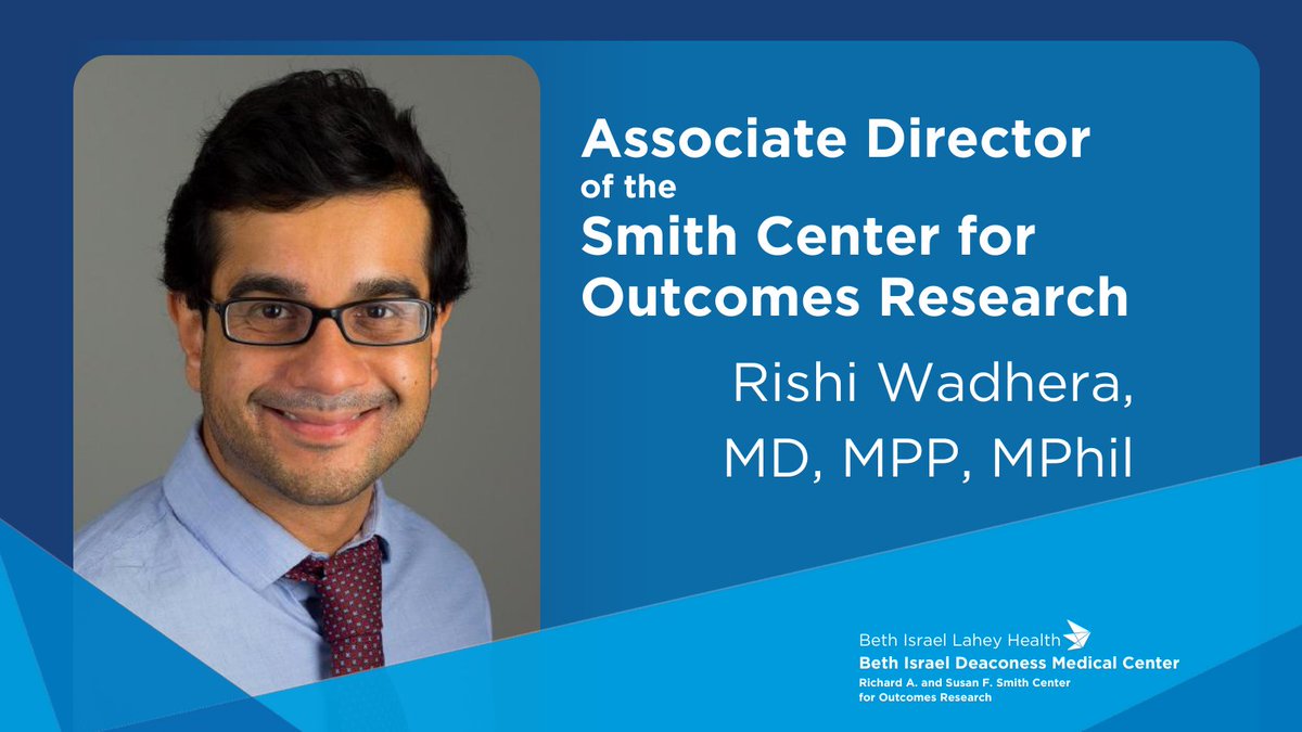 We are delighted to announce that @rkwadhera has joined the leadership team of the Smith Center as an Associate Director! Please join us in congratulating him on this exciting new role.