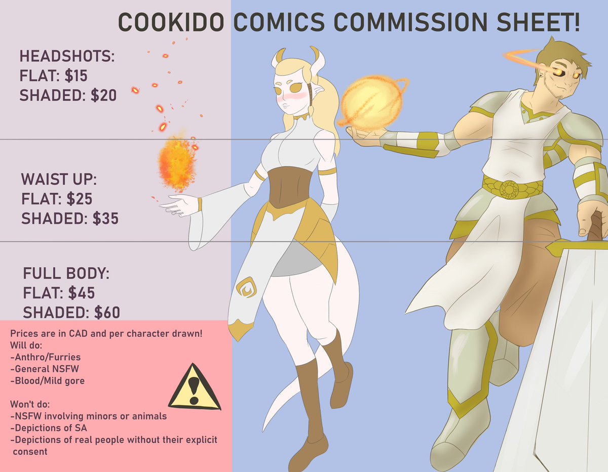 CookidoComics's tweet image. Official commission prices! RTs appreciated 🙏