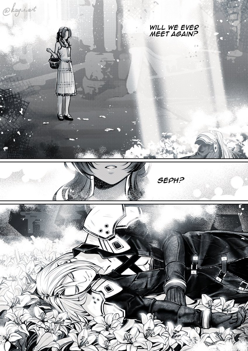 Here's my piece for <a href="/aerisephzine/">🌸Aeriseph Zine☄️: COMPLETED</a> 🌸☄️
A collab with amazing <a href="/avannawolfe/">🌙🌸⭐️</a>
#FF7R #Sephiroth #Aerith #セフィエア