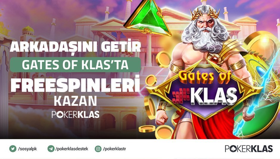 pkresmi's tweet photo. 🌐 PokerKlas Güncel : https://t.co/CAC5qspb4z
💰 PokerKlas'da Arkadaş Kıyağı BAŞ-LA-DI! 
⚡ Arkadaşını PokerKlas Üyesi Yapan Herkese Gates Of Klas'da Freespin HEDİYE! 
ℹ️ Detaylar Promosyonlar Sayfasında! https://t.co/hKULQbPBoC