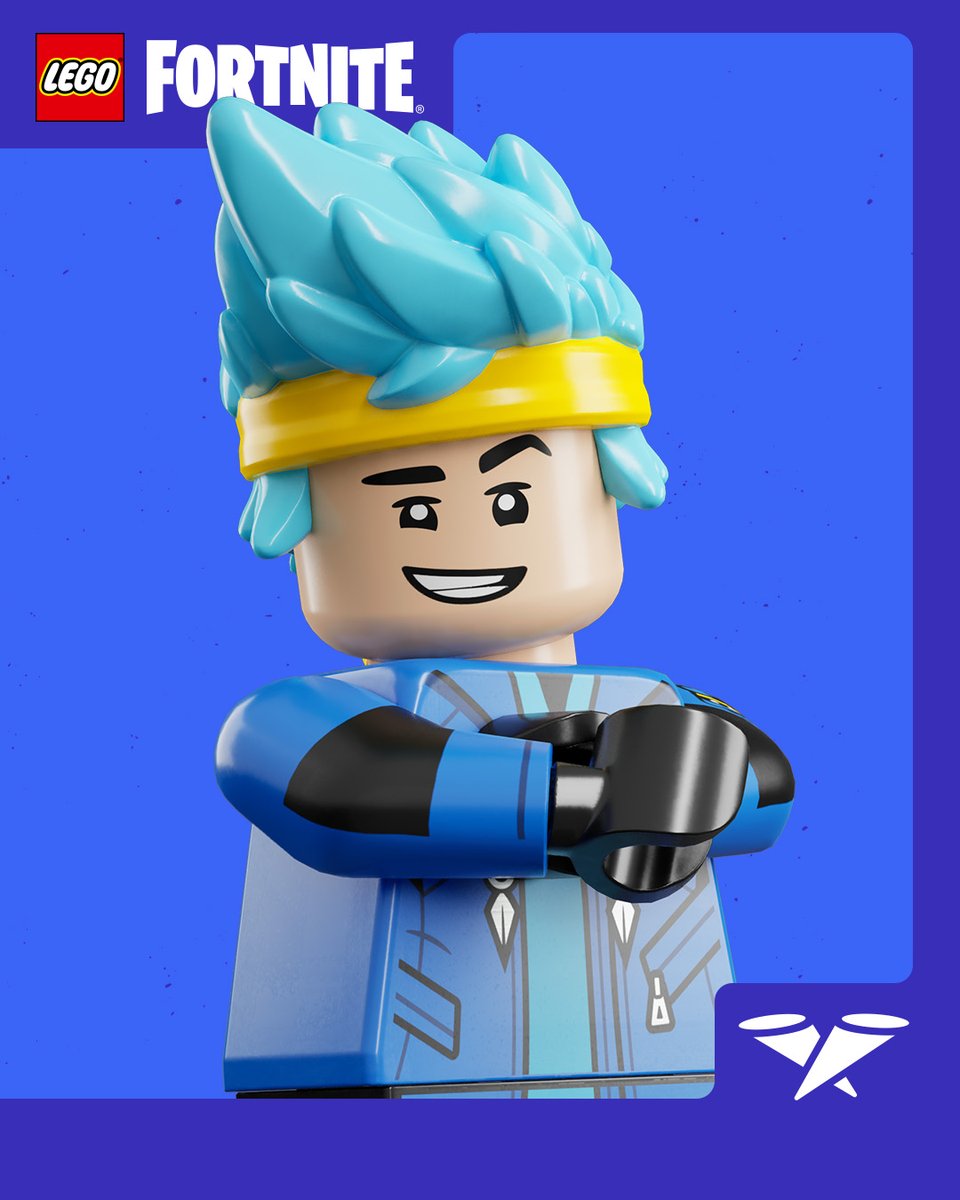 Ninja's tweet photo. So many of y’all have asked for this, and I can officially say… My Icon Series has a LEGO Style now! @legofortnite https://t.co/MCAOWuRbhx