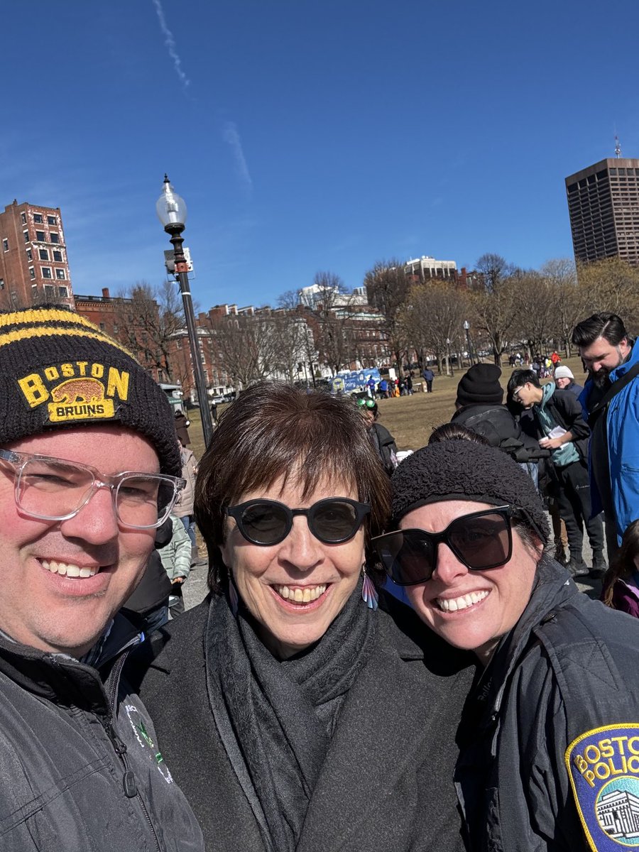 Had a great time catching up with our wonderful Friends and this year’s Honorary Green &amp; White co-chairs Parks Commissioner Ryan Woods and his wife Boston Police Officer Lauren Woods at the annual Children’s Winter Festival! A memorable event for all! #threeparks #WinterFestival