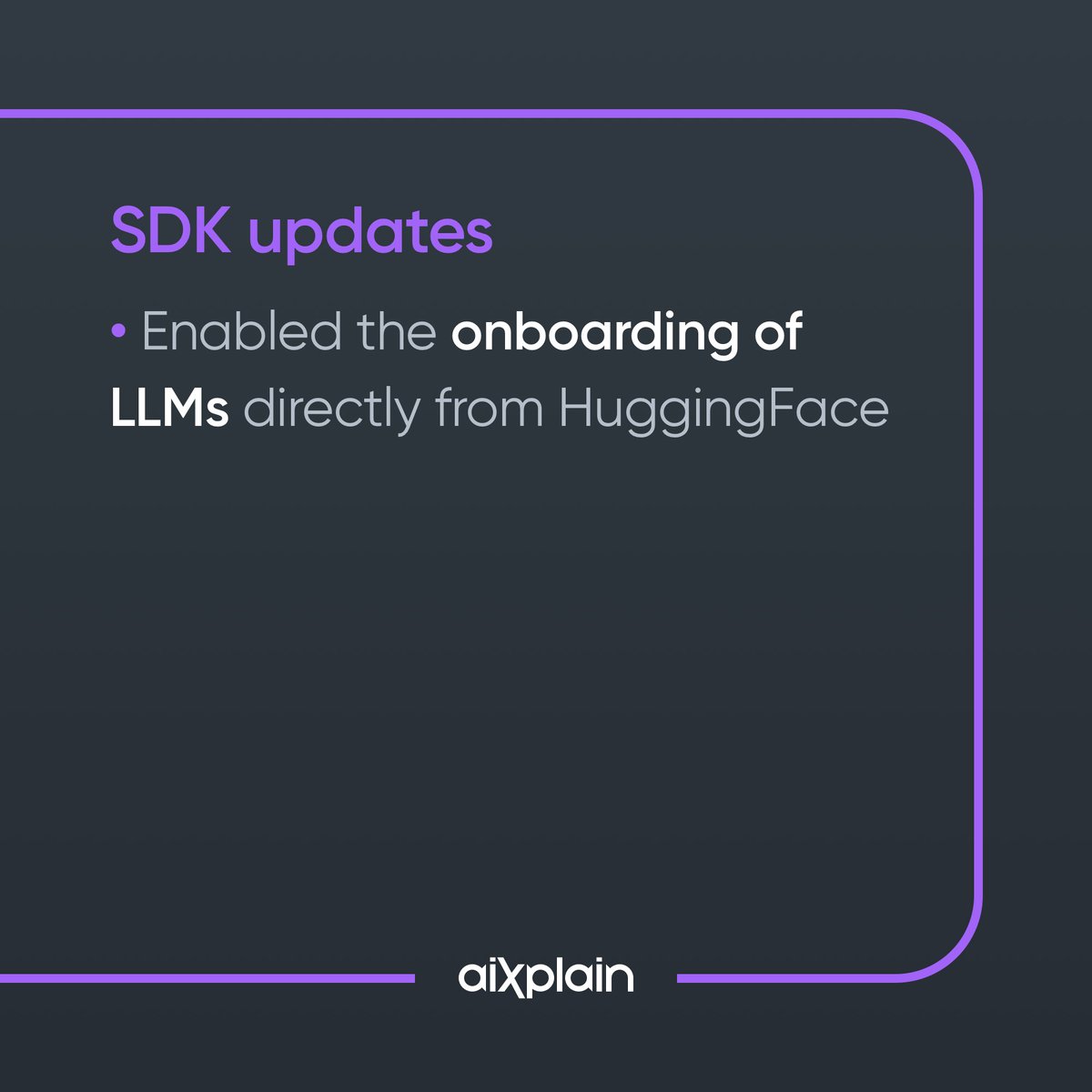 aixplain's tweet image. Your aiXplain experience is getting even better! 🚀 Explore our release notes page to learn more!
👉 aixplain.com/release-notes/

#aiXplain #ReleaseNotes