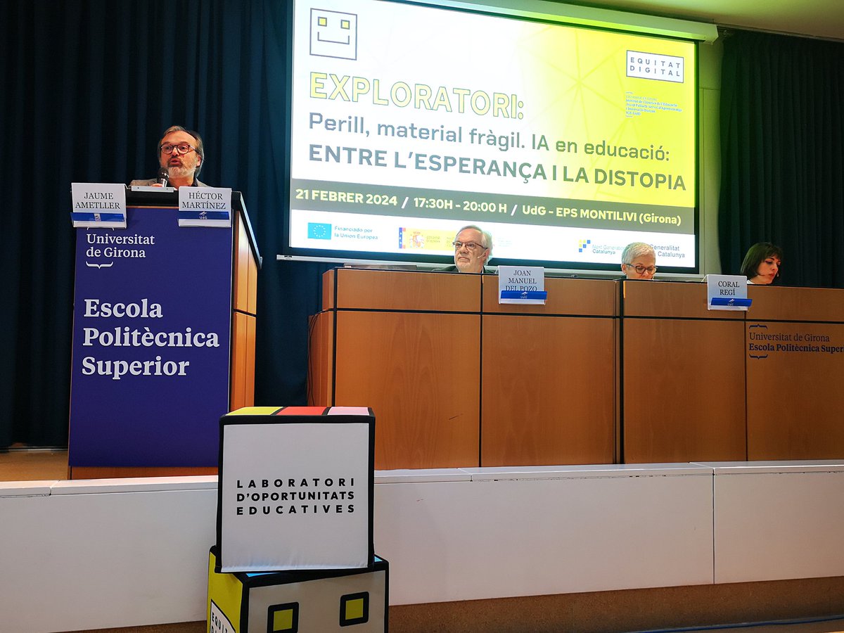 ICE UdG Innovació (@iceudginnova) on Twitter photo Inaugurem la sessió sobre #intel·ligènciaartificial organitzada conjuntament per la <a href="/FundacioBofill/">Fundació Bofill</a> i l'<a href="/iceudg/">ICE Josep Pallach-SAID</a>
<a href="/univgirona/">Universitat de Girona</a>
#innovacio #universitat #IA #icebergudg #docencia Inaugurem la sessió sobre #intel·ligènciaartificial organitzada conjuntament per la <a href="/FundacioBofill/">Fundació Bofill</a> i l'<a href="/iceudg/">ICE Josep Pallach-SAID</a>
<a href="/univgirona/">Universitat de Girona</a>
#innovacio #universitat #IA #icebergudg #docencia