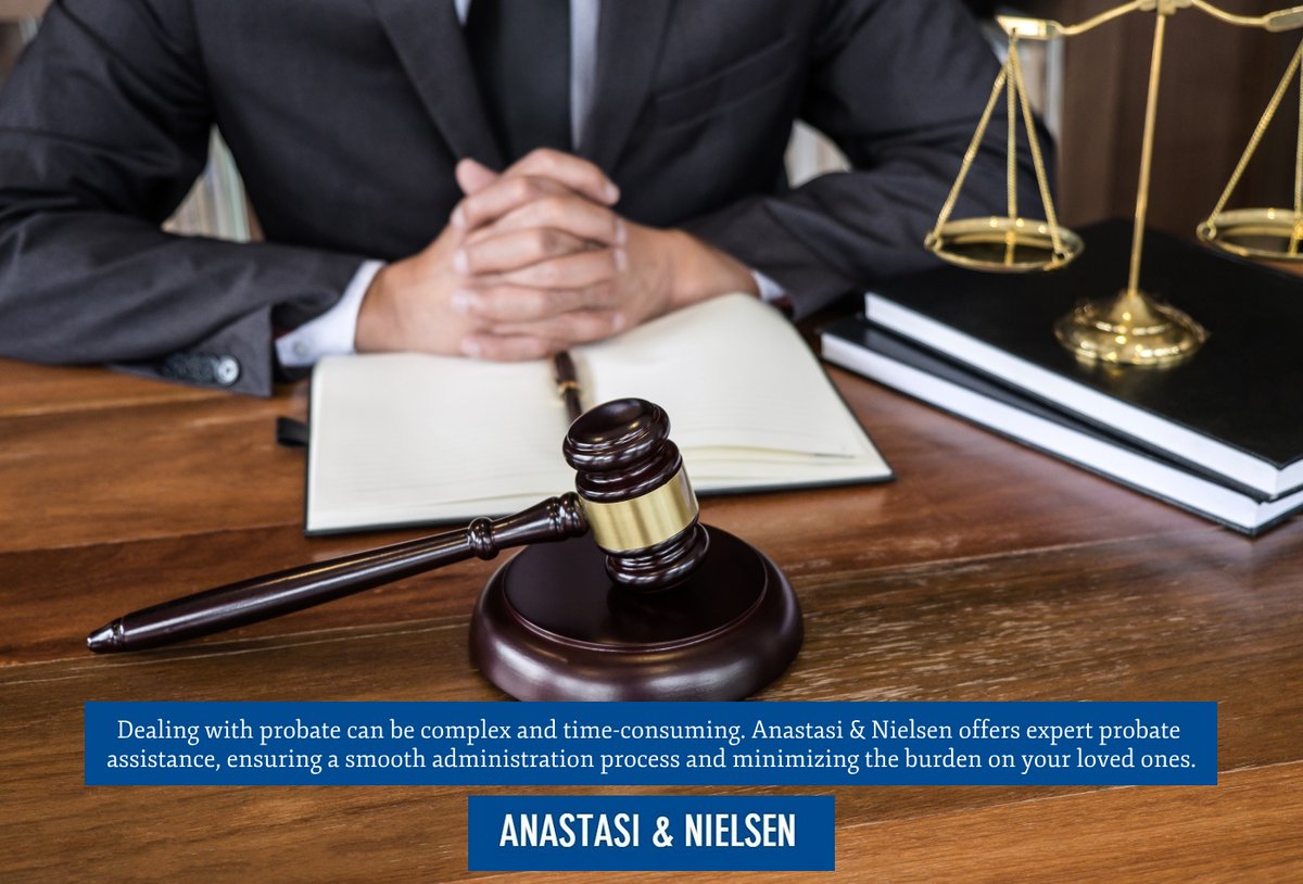 AnastasiNielsen's tweet image. Dealing with probate can be complex and time-consuming. Anastasi &amp;amp; Nielsen offers expert probate assistance, ensuring a smooth administration process and minimizing the burden on your loved ones. nielsenlawoffice.com #Probate #ProbateAssistance #Attorney