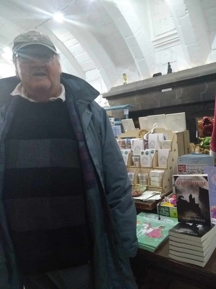 Proud to be standing next to my books on sale at Bamburgh Castle gift shop today #author #firstbook