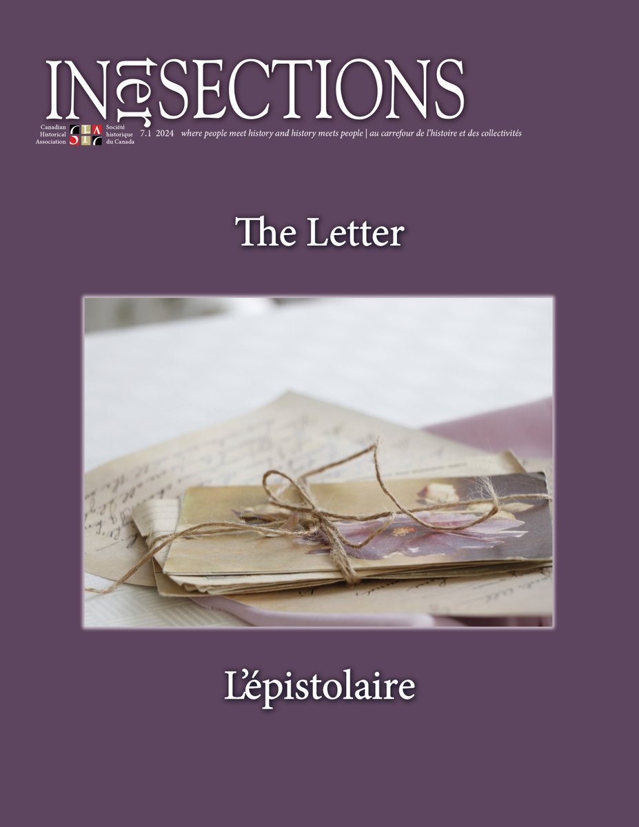 #cdnhist #twitterstorians #HistoryMatters 
Call For Papers – The Letter Issue
The deadline for submissions is 1 March.
cha-shc.ca/publications/i…