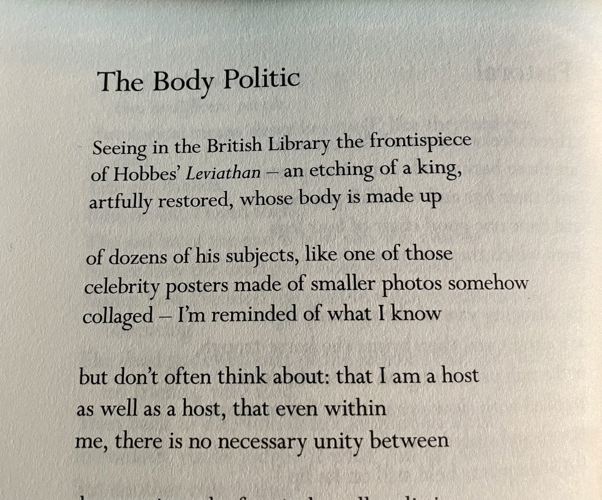 This debut poetry book by my former student and now friend Ali Lewis is so good; that one of the poems is a meditation around Leviathan, the text with which all Cambridge politics students start, only adds to my pleasure and pride in enjoying his talent.