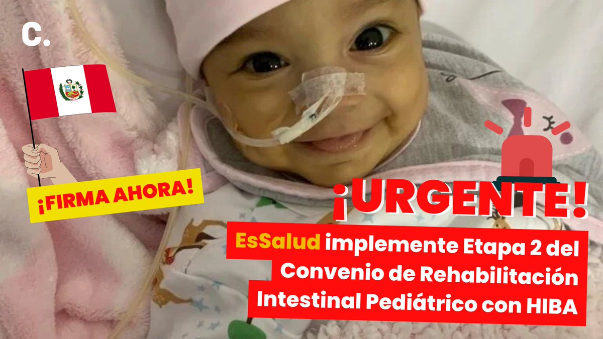 Change.org Latino (@changeorglatino) on Twitter photo #URGENTE 🇵🇪 Brisa padece de una condición CRÓNICA y requiere un programa de rehabilitación óptimo para VIVIR 👶
🚨🚨Se necesita una pronta respuesta de <a href="/EsSaludPeru/">EsSalud Perú</a> para que Brisa pueda continuar con su tratamiento especializado🚨🚨
✊¡FIRMA Y DIFUNDE!⬇️
change.org/p/essalud-impl… #URGENTE 🇵🇪 Brisa padece de una condición CRÓNICA y requiere un programa de rehabilitación óptimo para VIVIR 👶
🚨🚨Se necesita una pronta respuesta de <a href="/EsSaludPeru/">EsSalud Perú</a> para que Brisa pueda continuar con su tratamiento especializado🚨🚨
✊¡FIRMA Y DIFUNDE!⬇️
change.org/p/essalud-impl…