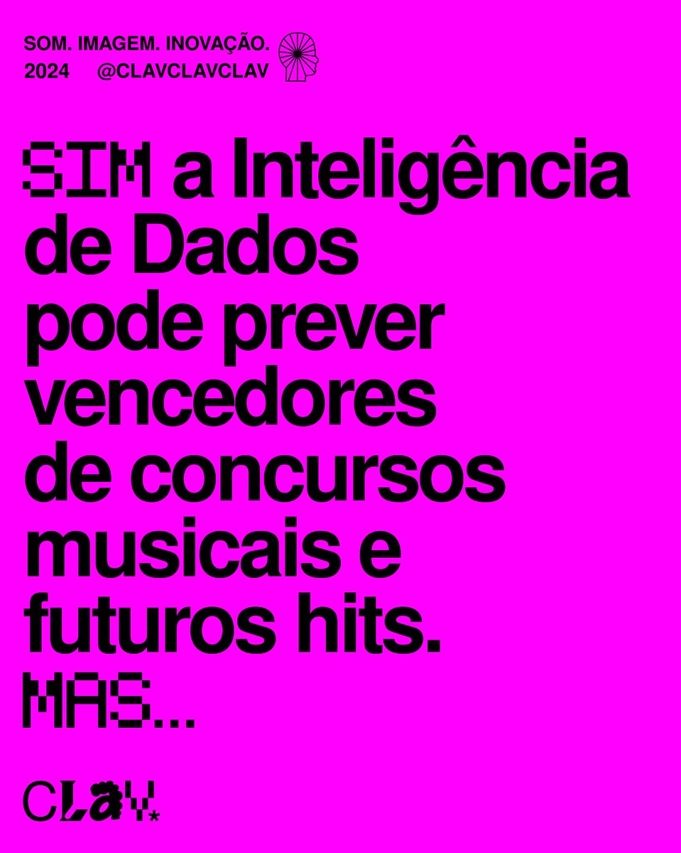 CLAVCLAVCLAV_'s tweet photo. Colocamos nossos algoritmos para ler os dados dos últimos 10 anos do #SanremoFestival e prever os potenciais vencedores de 2024. Apontamos 4 nomes para estar no Top 4 e acertamos 3.

Arrasta pro lado e vem com a gente. https://t.co/9YSCTlCXuz