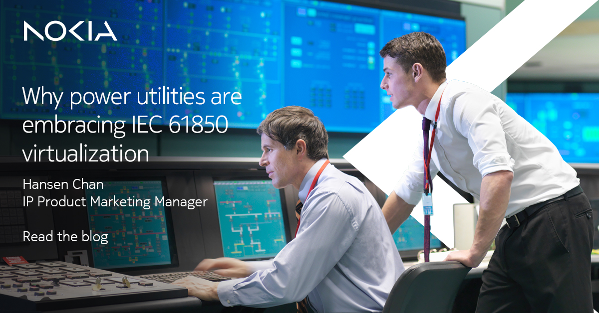 Power #utilities everywhere are evolving their operations to adapt to new customer demands, a fast-moving energy technology landscape and increasing regulatory requirements around #sustainability.

Read the blog by <a href="/hchan888/">Hansen Chan</a> to find out how: nokia.ly/3wwUKg5

#IEC61850