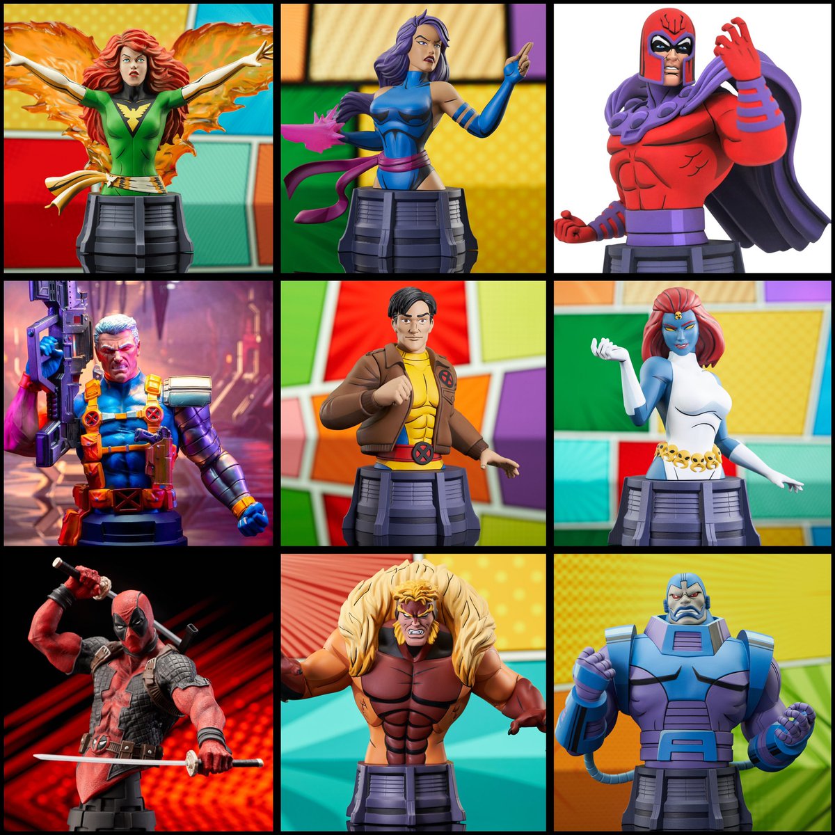 yellowsurfer80's tweet image. Diamond Select Toys are blessing us with X-Men goodness with their mini resin bust line!

#brokecollector80 #geekzone #ihavemoretoysthanyourkids #zetravelinggeek #marvel #xmen #xmentas #phoenix #diamondselect #diamondselecttoys