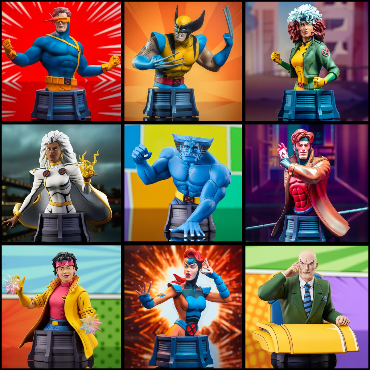 yellowsurfer80's tweet image. Diamond Select Toys are blessing us with X-Men goodness with their mini resin bust line!

#brokecollector80 #geekzone #ihavemoretoysthanyourkids #zetravelinggeek #marvel #xmen #xmentas #phoenix #diamondselect #diamondselecttoys