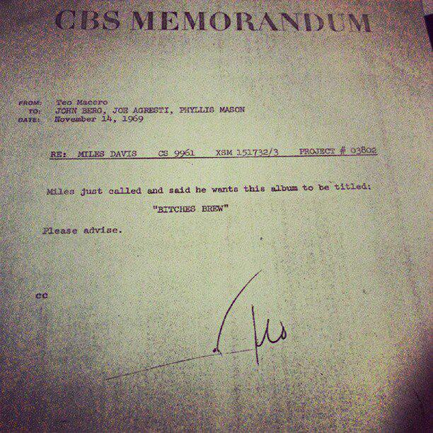 HorribleSanity's tweet image. In which Miles Davis shows how to give your record company a collective headache.