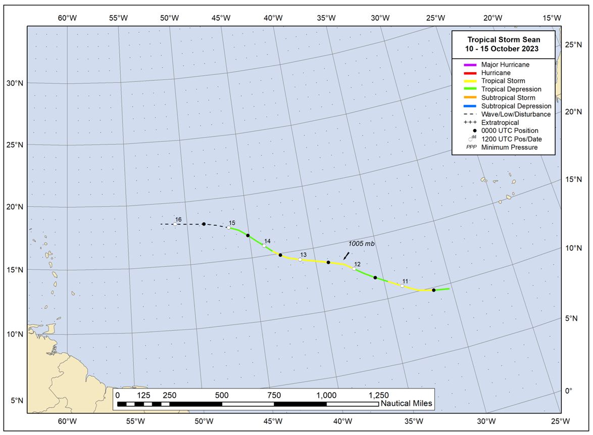 NHC has released the Tropical Cyclone Report for Tropical Storm #Sean (October 10-15, 2023): nhc.noaa.gov/data/tcr/AL192…