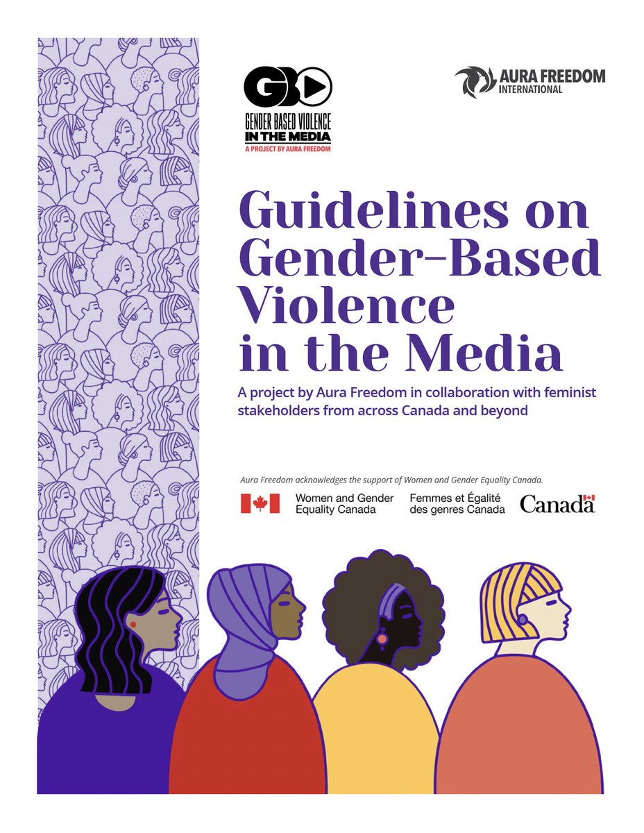 AuraFreedom's tweet photo. @DRPS 4/4🧵
Discover our GBV In The Media project, which supports media reform when reporting on violence against women in Canada.
Our Media Guidelines were created with a network of GBV &amp; media experts. Read them at https://t.co/o5JPP2wyVJ and attend one of our launch events in March. https://t.co/4OCny1oHYs