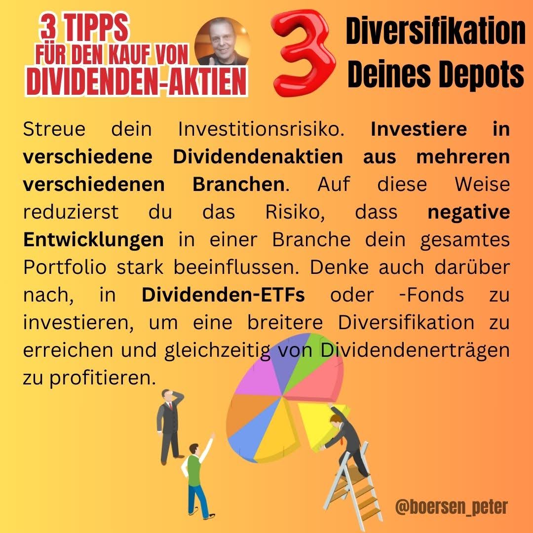 3 #Tipps für den #kauf von #Dividenden #Aktien

#börsenwissen #Finanzwissen #börse #Finanzen

Keine Anlageberatung