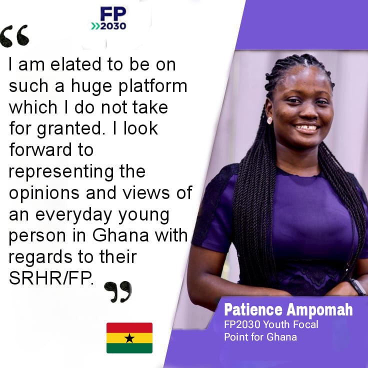 FP2030NWCA's tweet photo. FP2030 NWCA is pleased to welcome Patience Ampomah from Ghana as the youth focal point. This passionate young leader will shine a spotlight on the unique family planning needs of young people in her country as she supports the Government in achieving their F2030 commitments. https://t.co/w0nsIePaC2