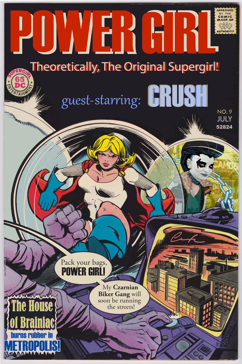 ChuckBrouilette's tweet photo. #thisMay @DCOfficial #PowerGirl 9 celebrates #MothersDay 2ways: practicingHer #maternalInstincts w #guestStar #Crush onHandToHelpQuash a #CzarnianBikerGang runnin’ #TheStreetsOfMetropolis & #goingOldSchool takingNoSh!t fromTheseMotherF@ckers likeSheDo @mymonsterischic @edupansica https://t.co/RLuyzfXP8H