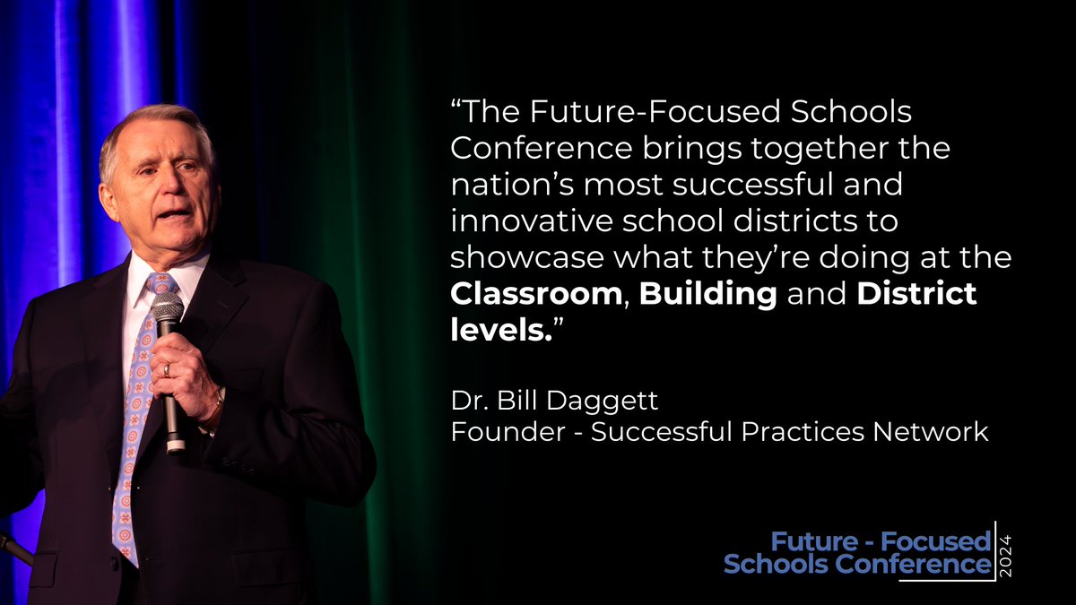 Learn how to replicate the success the nations most successful and innovative K-12 Intuitions in your own district. Register now for the Future-Focused Schools Conference! 👉  lnkd.in/erWyqKWR
#FFSC24 #BillDaggett #FutureFocused #k12education #k12