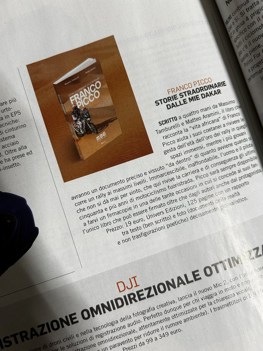 massimo tamburelli (@tamboogarage) on Twitter photo Su <a href="/inmotoofficial_/">InMoto Official</a> si parla del libro FRANCO PICCO storie straordinarie dalle mie #Dakar
acquistalo su
francopicco.it Su <a href="/inmotoofficial_/">InMoto Official</a> si parla del libro FRANCO PICCO storie straordinarie dalle mie #Dakar
acquistalo su
francopicco.it