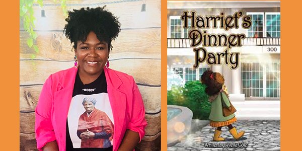 Yvette Cole, kindergarten teacher and author, will speak at the Harry Bennett Branch Feb 24 at 10 am about her debut picture book, Harriet's Dinner Party. A #blackhistorymonth event. All ages welcome. #childrensbook #authortalk @yvette_c_books @harrybennettbranchys