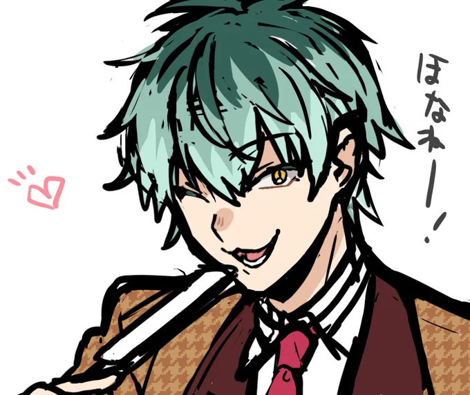 通話中の流れで描いた白膠木さん 