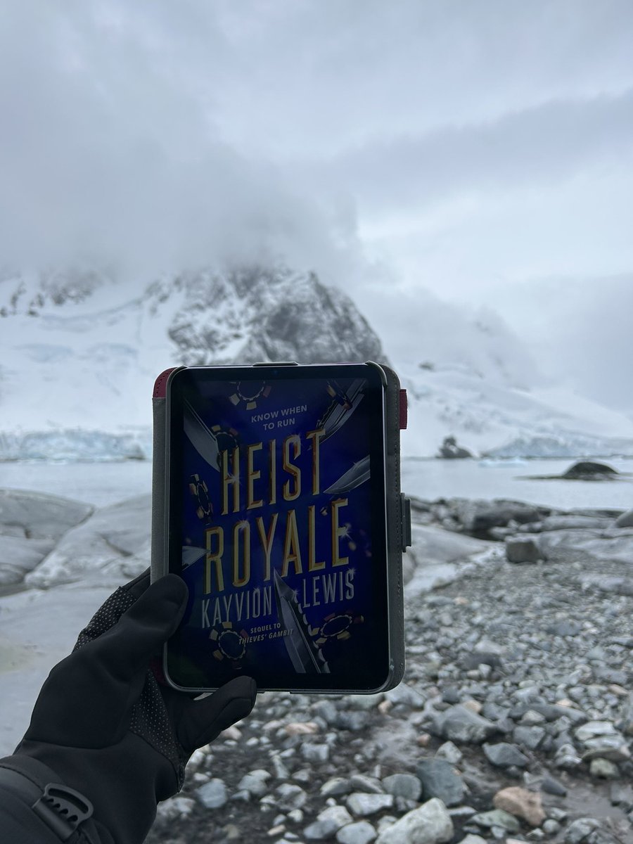 In Antarctica, but unlike Ross I’m definitely NOT stealing anything. 

UK and Australia cover for HEIST ROYALE is coming soon!!
