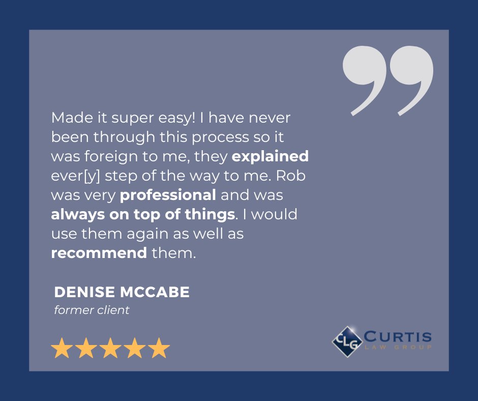 CurtisLawGroup's tweet photo. Another satisfied client, another reason to celebrate! 🎉 We're grateful for the opportunity to make a difference in your life. Thank you for your kind words and for entrusting us with your legal matters. #ClientReview #CurtisLawGroup #MakingADifference https://t.co/JAmEP5rV3O