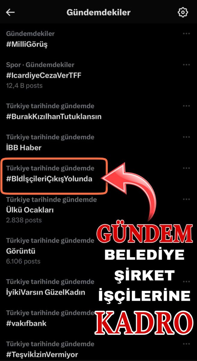 <a href="/HakveAdale/">BELEDİYE ŞİRKET İŞÇİLERİ PLATFORMU</a> <a href="/csgbakanligi/">T.C. Çalışma ve Sosyal Güvenlik Bakanlığı</a> <a href="/avabdullahguler/">Abdullah Güler</a> <a href="/omerrcelik/">Ömer Çelik</a> <a href="/akbasogluemin/">Av. M.Emin AKBAŞOĞLU 🇹🇷</a> <a href="/NumanKurtulmus/">Numan Kurtulmuş</a> <a href="/yasaryldrmMHP/">Yaşar Yıldırım</a> <a href="/MHP_Bilgi/">MHP</a> <a href="/_cevdetyilmaz/">Cevdet Yılmaz</a> <a href="/AkpartiAnkara/">AK Parti Ankara</a> <a href="/ErbakanFatih/">Dr. Fatih Erbakan</a> Bizi duyun #OyumuzKadroya