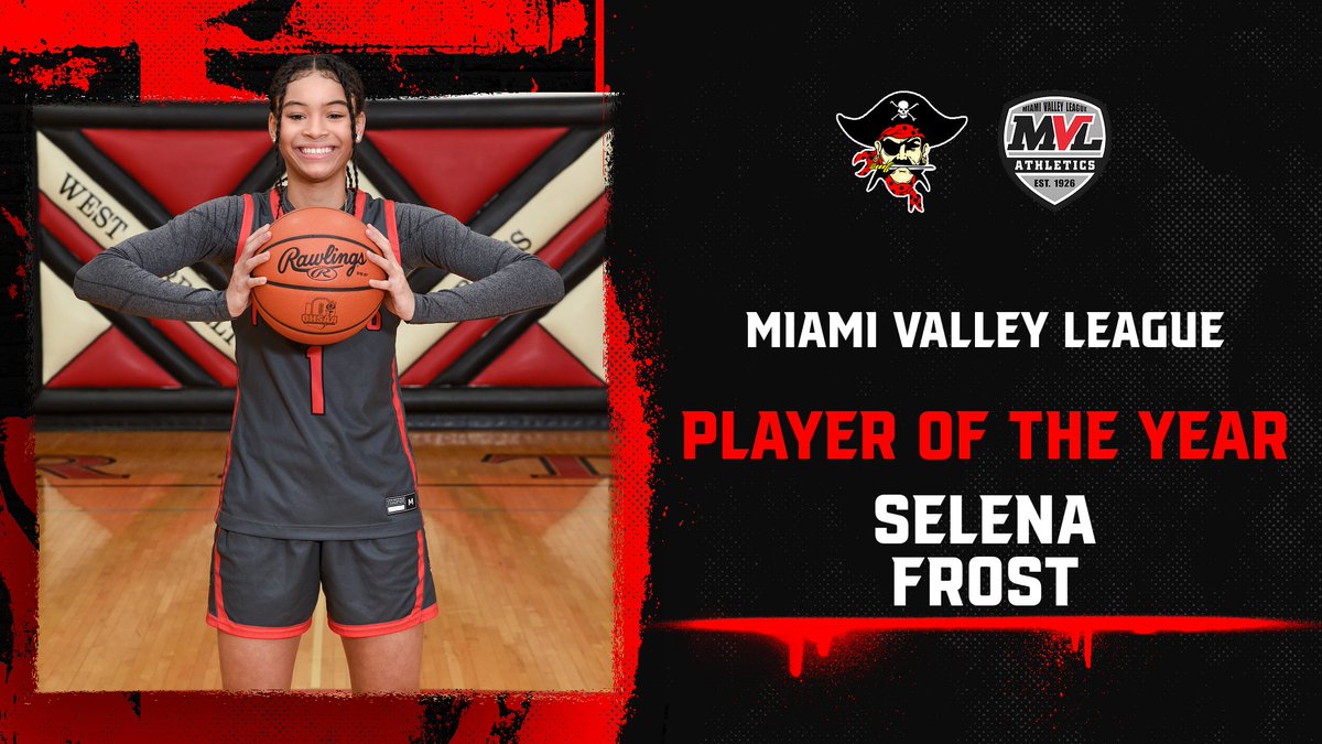 West Carrollton Athletics (@wcpiratesad) on Twitter photo Congratulations to Selena Frost (<a href="/Sfrost24/">Selena Frost</a>) for earning the title of MVL Player of the Year! We couldn't be more proud of this young lady for her hard work over the past four seasons. Congratulations to Selena Frost (<a href="/Sfrost24/">Selena Frost</a>) for earning the title of MVL Player of the Year! We couldn't be more proud of this young lady for her hard work over the past four seasons.