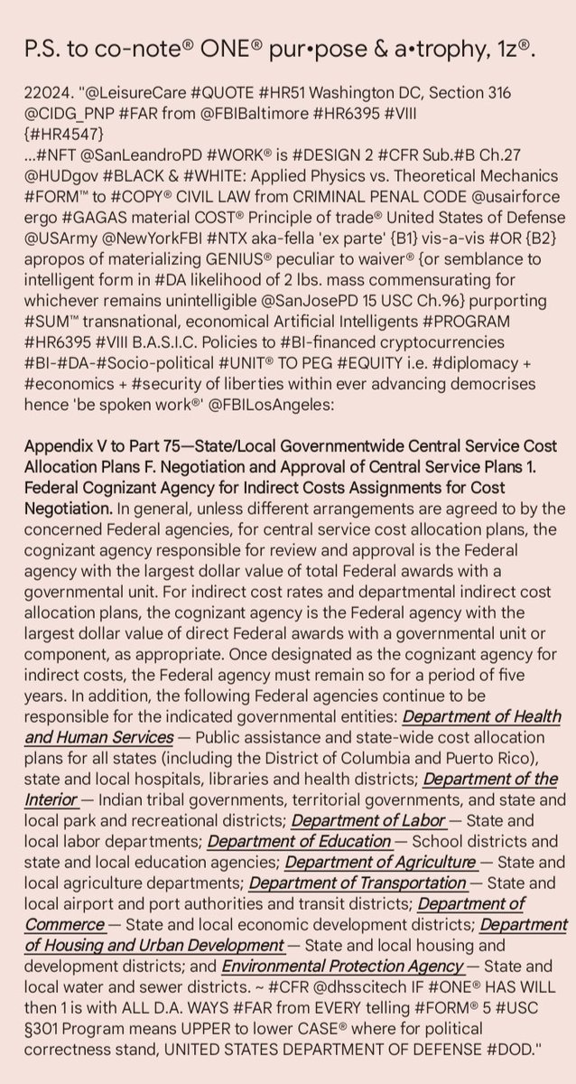 M17_Lpunzalan's tweet photo. 22124. "@LeisureCare #Note® 79 #FR76091 @CIDG_PNP......
{HR51} 
...@USARMYSEALS #TRUTH + #DARE 5 USC §306 #NTX @FBIBaltimore #SUM® psychopathology #a'bouts CRIMINAL SUITS '1z® Punzalan' @NATO BET Theoretical #Mechanics &amp; #Applied Physics @TCRubyHill 26 #USC §951 #NFT @SanJosePD?" https://t.co/J8mM1MvQKe