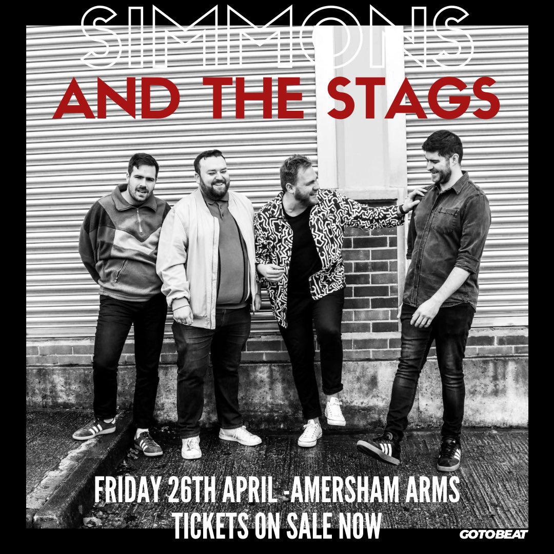 Excited to announce that we’re back at @TheAmershamArms for our next London headline show on April 26th.🍻

Advanced tickets are on sale now for just £8 of which the link is in our bio and the comments.⬇️

Come celebrate Toms birthday with us and potentially something else… 👀🎸