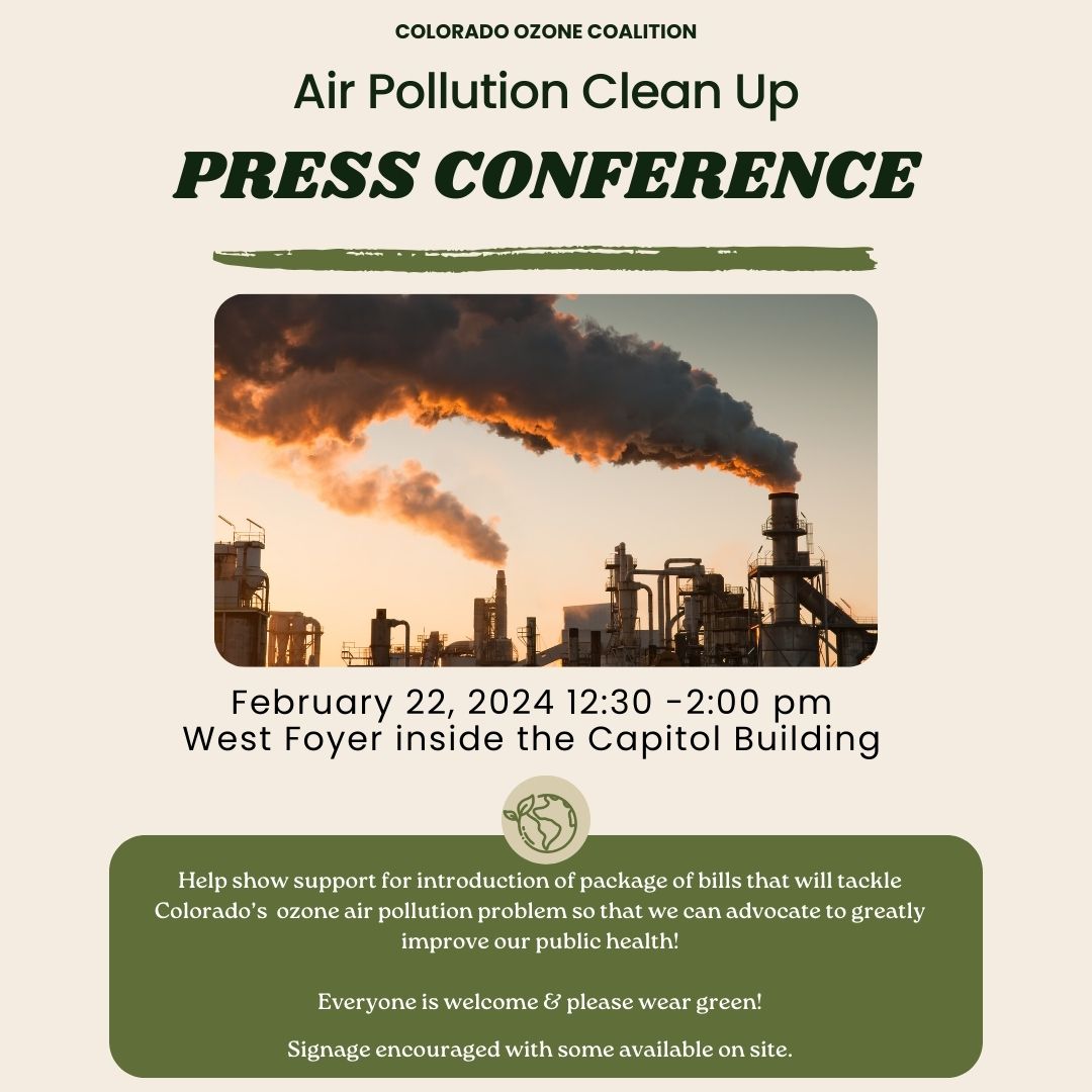Earthworks's tweet photo. Let's unite for a cleaner, healthier Colorado! Show your support for the introduction of a comprehensive package of bills aimed at tackling the state's ozone air pollution and improving public health. ποΈπ
#ColoradoOzoneCoalition #CleanAirColorado #OzoneFreeFuture https://t.co/22DmUYPRku