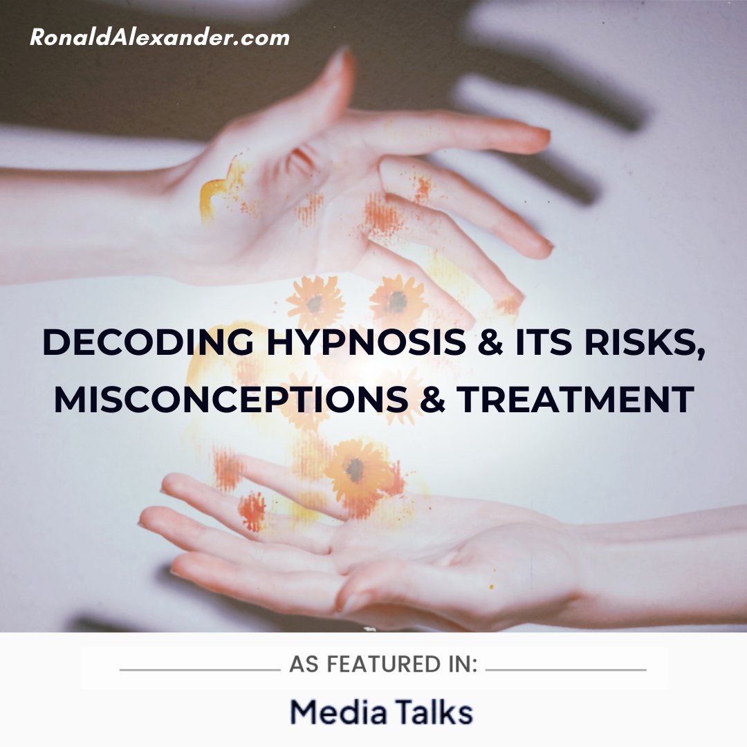 Unlock the mysteries of hypnosis with Dr. Ronald Alexander! Dive deep into the realm of the mind as we decode its risks, misconceptions, and treatment possibilities.🧠💡 Don't miss out, read now! media-talks.hashnode.dev/decoding-hypno… . . . #Hypnosis #Mindfulness #Therapy #CoreCreativity