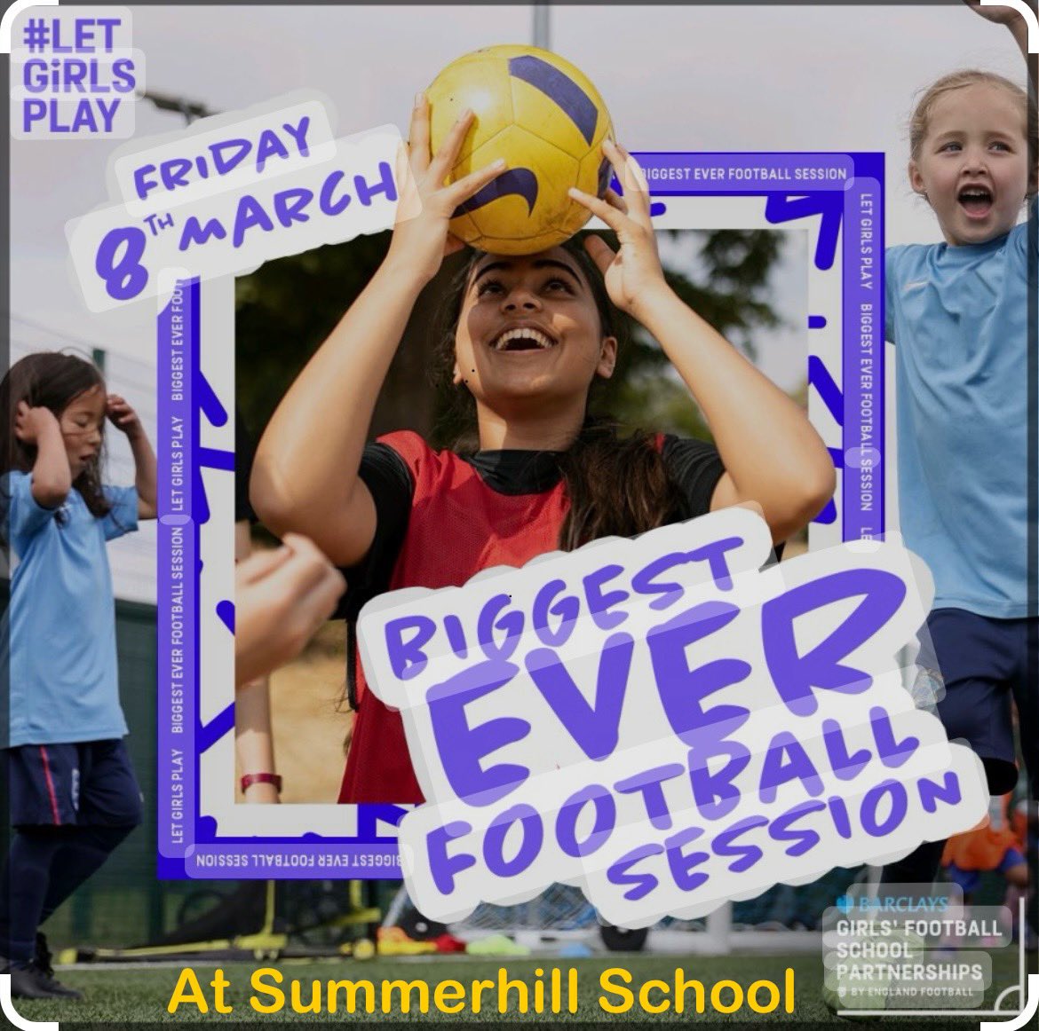 MrsBillinghamPE's tweet photo. We are getting involved here at @SummerhillSch. All PE lessons will be Football based and there will be an indoor football match at lunchtime for any female wanting to play behind closed doors. See the PE office door for further details. #thisgirlcan @PE_Summerhill https://t.co/g89sZKk38k
