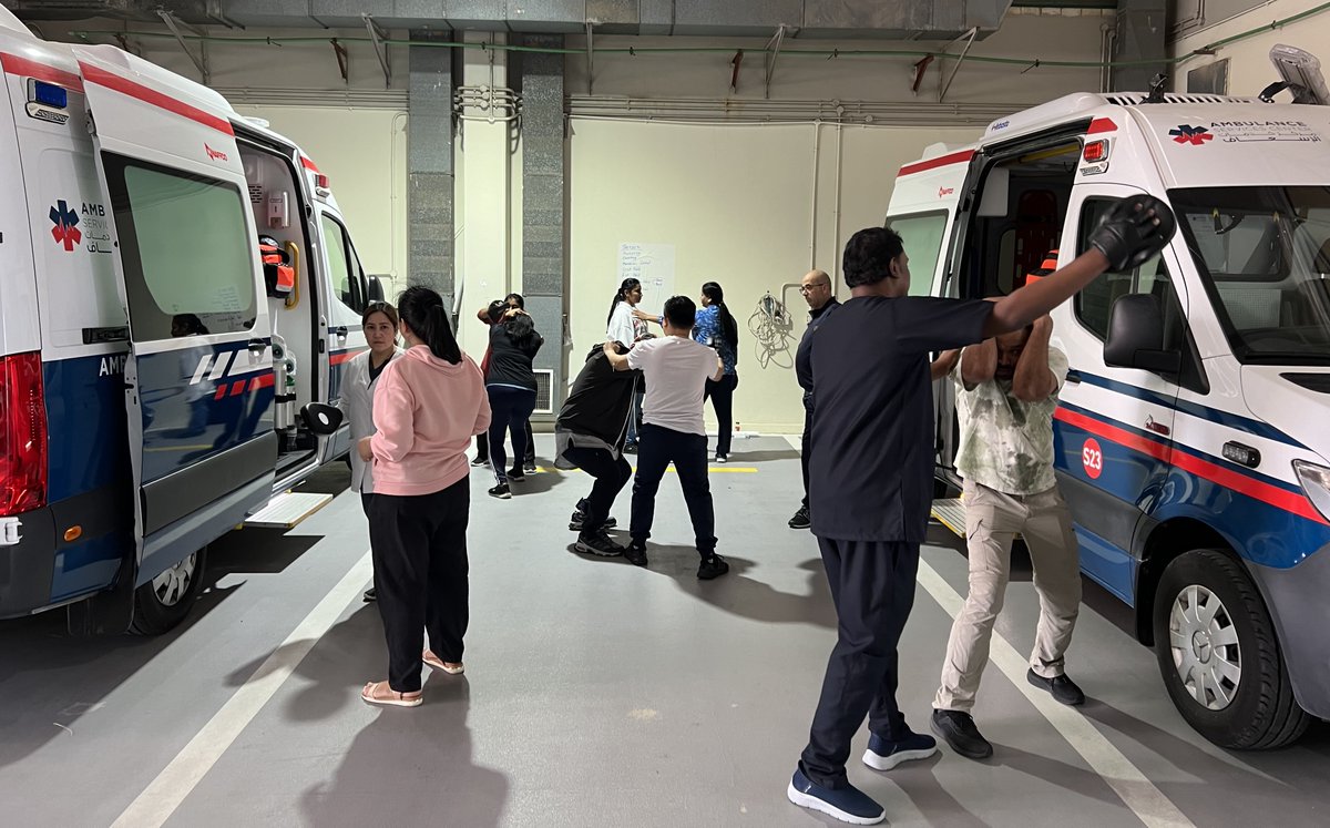 'A wonderful training day,' reports a participating nurse @SEHAHealth. The Secure Mental Health Transport course at Sheikh Khalifa Medical City in Abu Dhabi is giving everyone the skills they need to keep staff, visitors and patients safe. #hospitalsafety #conflictmanagement