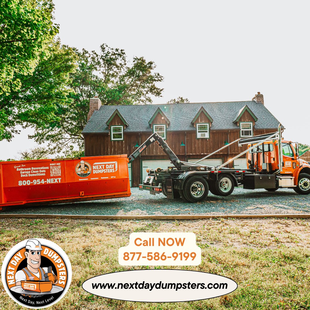 Renovations got your space looking more like a junkyard Let us help you tidy up! Rent our waste management dumpster and bid goodbye to construction debris, basement clutter, attic trash, or even remnants from a big demolition project!

Call us now at 877-586-9199!