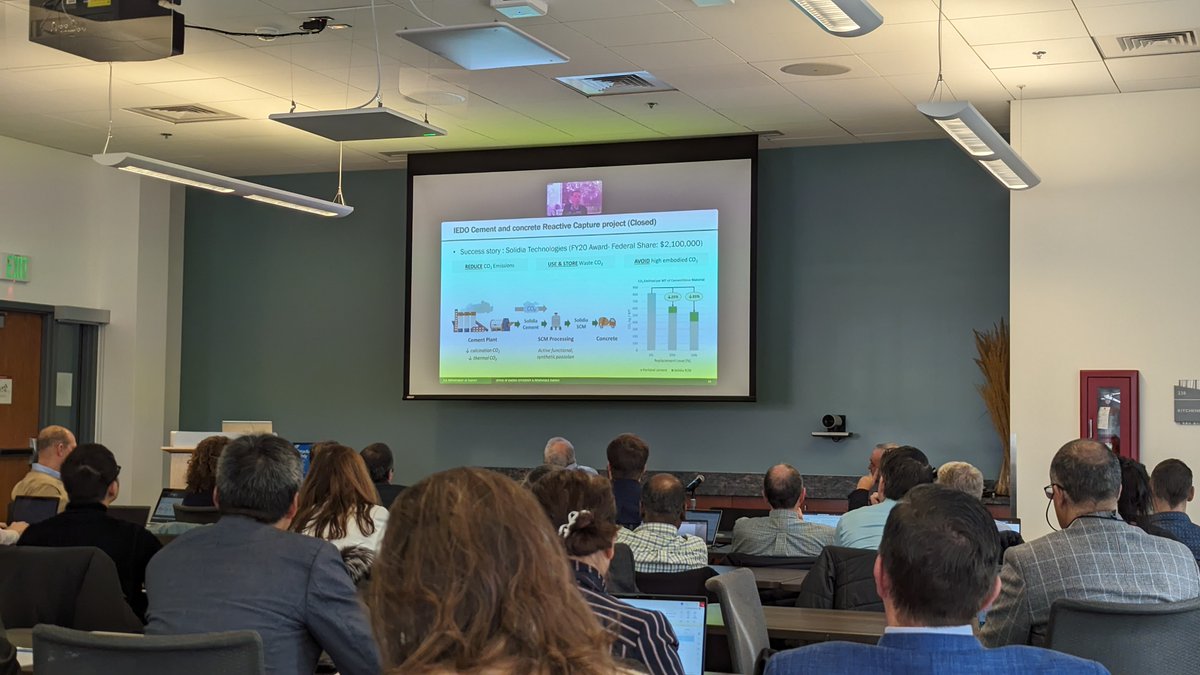 Solidia Technologies (@solidiaco2) on Twitter photo Leading experts met at the Reactive Carbon Capture Project Review Meeting, hosted by <a href="/NETL_DOE/">NETL</a> & <a href="/NREL/">NREL</a>. Solidia was highlighted as an example of <a href="/ENERGY/">U.S. Department of Energy</a>'s support for decarbonization technologies. The event demonstrated the power of collaboration supported by federal programs. Leading experts met at the Reactive Carbon Capture Project Review Meeting, hosted by <a href="/NETL_DOE/">NETL</a> & <a href="/NREL/">NREL</a>. Solidia was highlighted as an example of <a href="/ENERGY/">U.S. Department of Energy</a>'s support for decarbonization technologies. The event demonstrated the power of collaboration supported by federal programs.