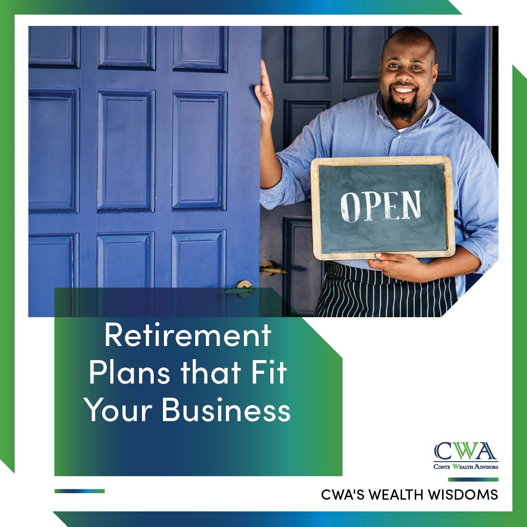 CWA's WEALTH WISDOMS WEDNESDAY

Tired of trying to navigate the options of retirement? Check out this #CWABlog on Choosing a Retirement Plan that Fits Your Business.

contewealth.com/blog/choosing-…