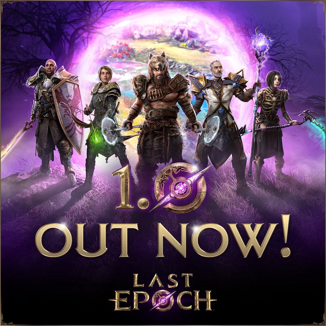 🕚Uncover the Past, Reforge the Future🕚

Today is a historic day for the Last Epoch team and everyone here at Eleventh Hour Games (EHG). Last Epoch leaves early access and launches. 

With that, we've penned a letter to our community.

📘Read: bit.ly/42LjqgW