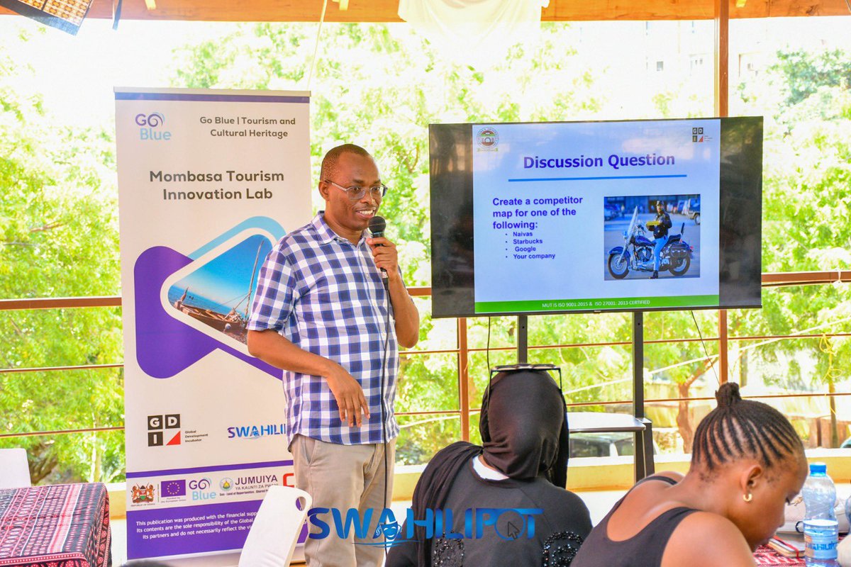 swahilipothub's tweet photo. The Mombasa Tourism Innovation Lab, Hosted at the Swahilipot Hub Foundation embarked on training 20 Tourism innovators in Mombasa with diverse grass-root tourism and cultural heritage products in a bid to enhance the tourism offering in Mombasa and subsequently create jobs for young people. We are amazed by the innovation among the people of Mombasa and with the right support, we could rejuvenate the Mombasa Tourism Product, increase visitation, and enhance the destination appeal. Mombasa Tourism Innovation Lab has been funded by the European Union and Managed and co-funded by Camoes IP under the Go- Blue Tourism and Cultural Heritage Component.