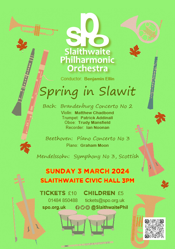 SlaithwaitePhil's tweet photo. Why not treat yourself to some fabulous music.

3rd March 3pm at the Civic, Slaithwaite. - Bach, Beethoven, Mendelssohn

13th April 730pm at Huddersfield Town Hall - Barber, Liadov, Shostakovich

tickets@spo.org.uk

#SPO132 #Slawit #Huddersfield #Orchestra #Classical #LiveMusic https://t.co/LnrDoyVVZR